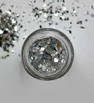 pigmento en polvo brillantina